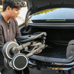 Foryourlittleone Xplor 6 in 1 Foldable Trike - Jet Black (10m - 5y) - For Your Little One