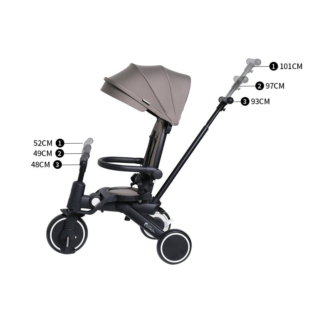 Foryourlittleone Xplor Foldable Trike - Grey Olive (2025) - For Your Little One