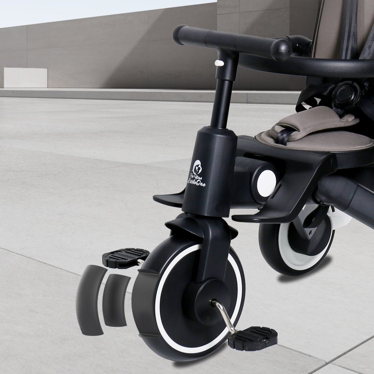 Foryourlittleone Xplor Foldable Trike - Jet Black (2025) - For Your Little One