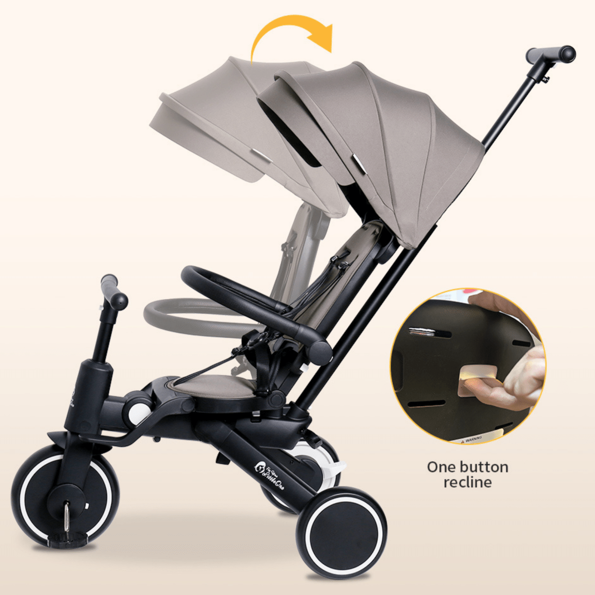 Foryourlittleone Xplor Foldable Trike - Jet Black (2025) - For Your Little One