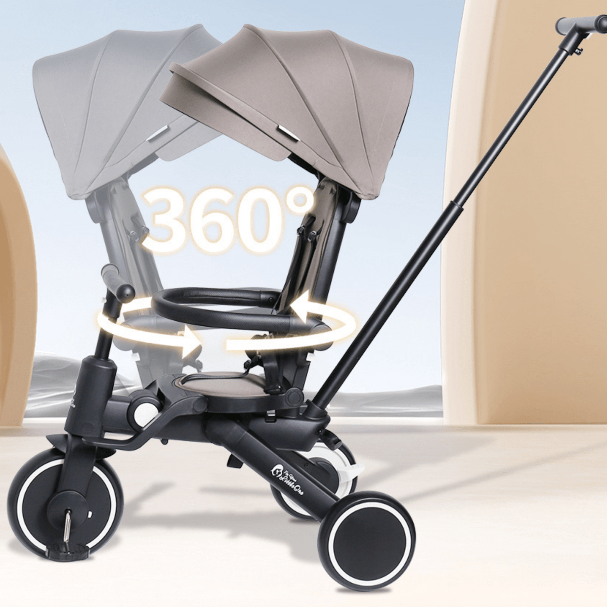 Foryourlittleone Xplor Foldable Trike - Jet Black (2025) - For Your Little One