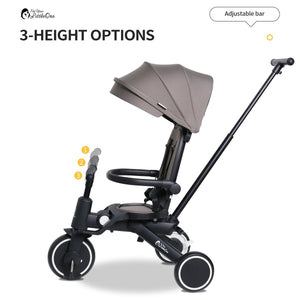 Foryourlittleone Xplor Ultimate 6 in 1 Foldable Trike - Grey Olive (10m - 5y) - For Your Little One