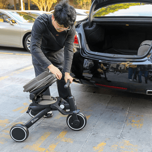 Foryourlittleone Xplor Ultimate 6 in 1 Foldable Trike - Jet Black (10m - 5y) - For Your Little One