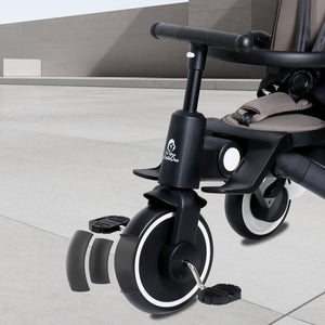 Foryourlittleone Xplor Ultimate 6 in 1 Foldable Trike - Jet Black (10m - 5y) - For Your Little One