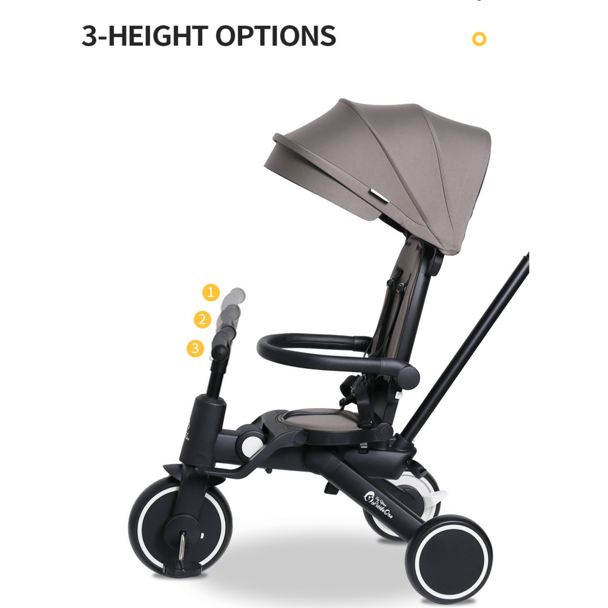 Foryourlittleone Xplor Ultimate Foldable Trike - Grey Olive (2025) - For Your Little One