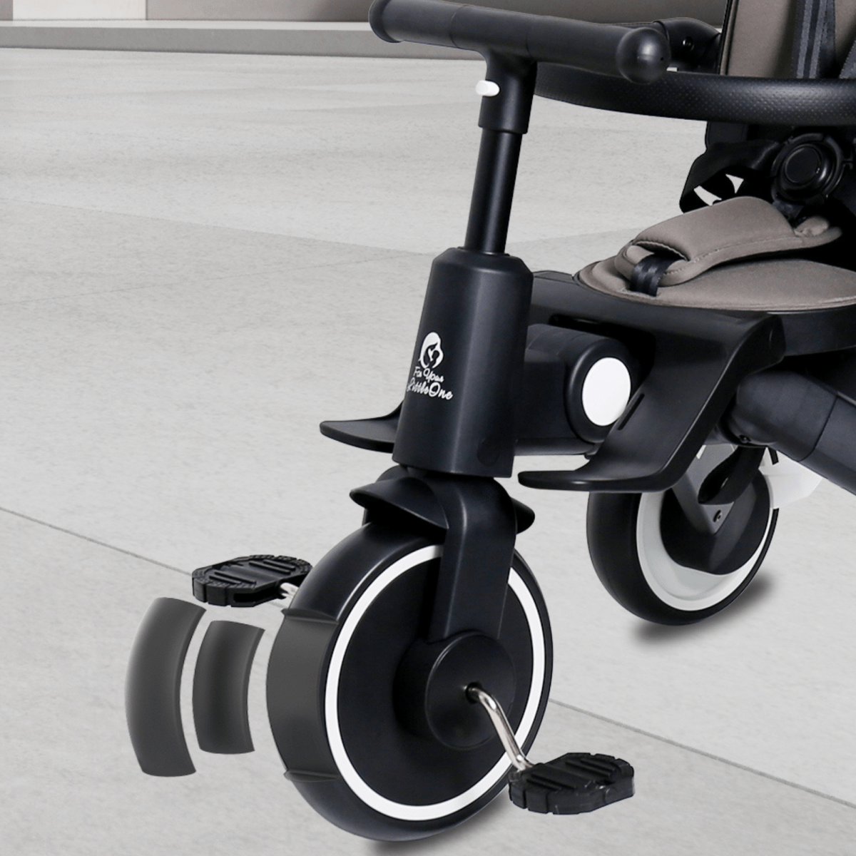 Foryourlittleone Xplor Ultimate Foldable Trike - Jet Black (2025) - For Your Little One