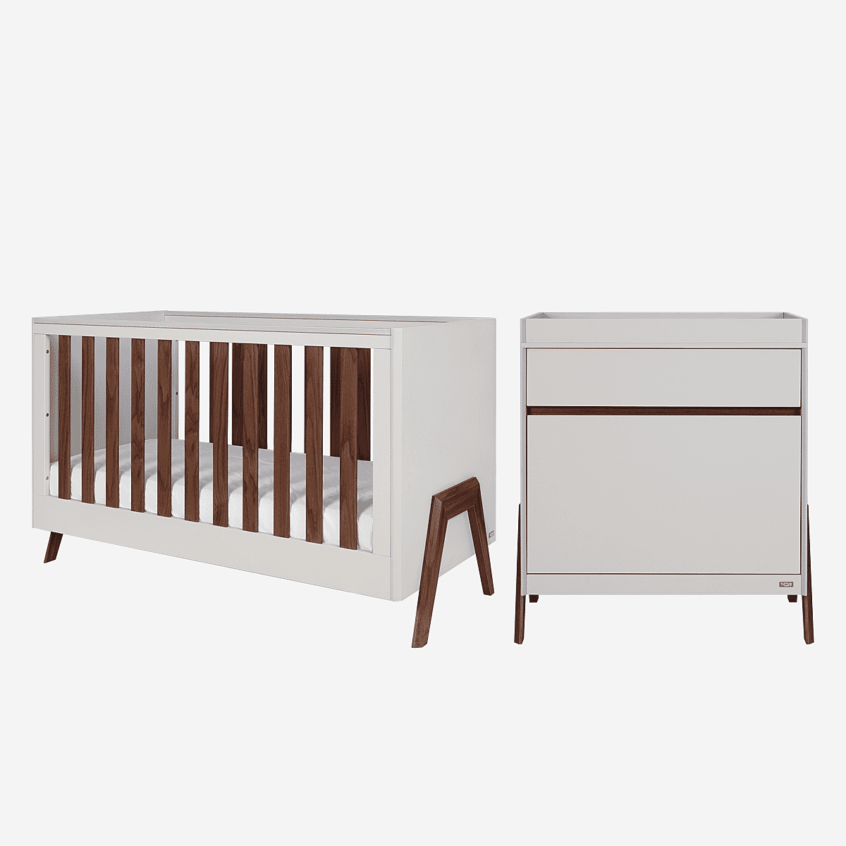 Tutti Bambini Fuori 2pc Room Set - White Sand/Warm Walnut -  | For Your Little One