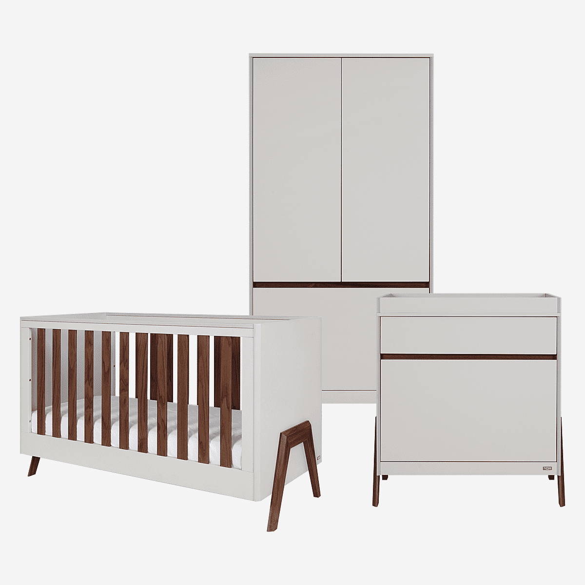 Tutti Bambini Fuori 3pc Room Set - White Sand/Warm Walnut -  | For Your Little One