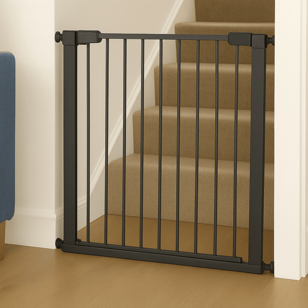 FYLO Baby Safety Stair Gate Pressure Fit 75cm - 86cm - Grey - Grade A - For Your Little One