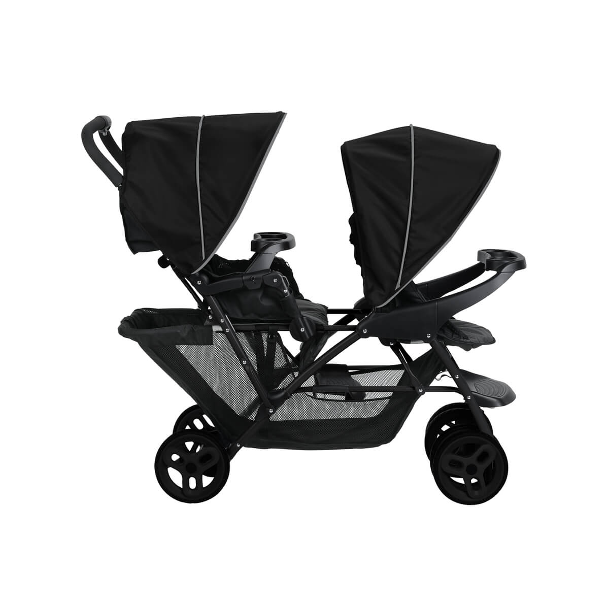 Graco Stadium Duo Tandem Stroller - Black/Grey - For Your Little One