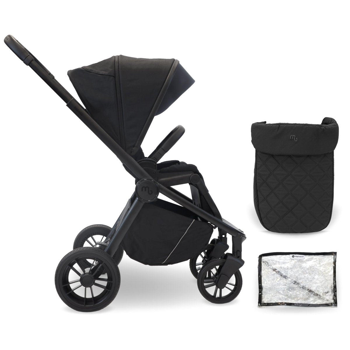 Grade A Return My Babiie MB450i 2 - in - 1 Pushchair - Black - Clearance - For Your Little One