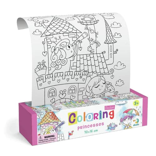 Halilit Dodo Colouring Poster Princesses - For Your Little One