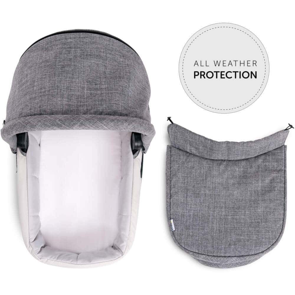 Hauck Eagle 4S Carrycot Melange Grey - Damaged Box - For Your Little One