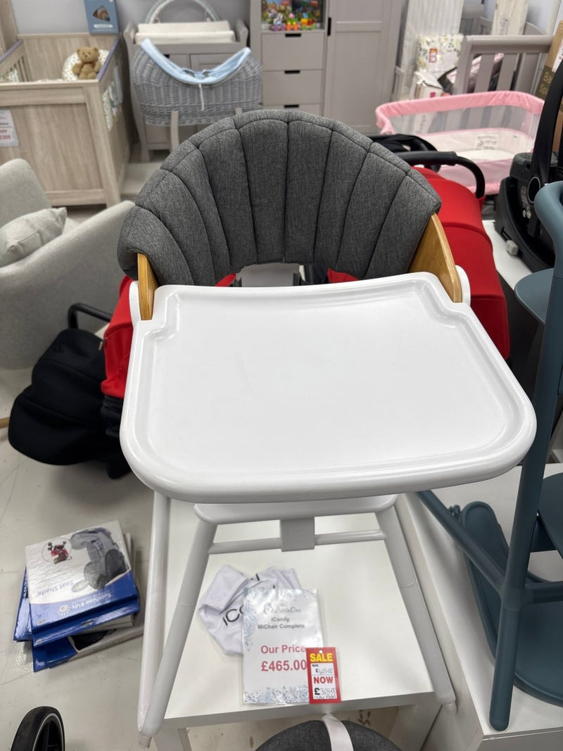 Icandy MiChair With Grey Insert - Natural / White