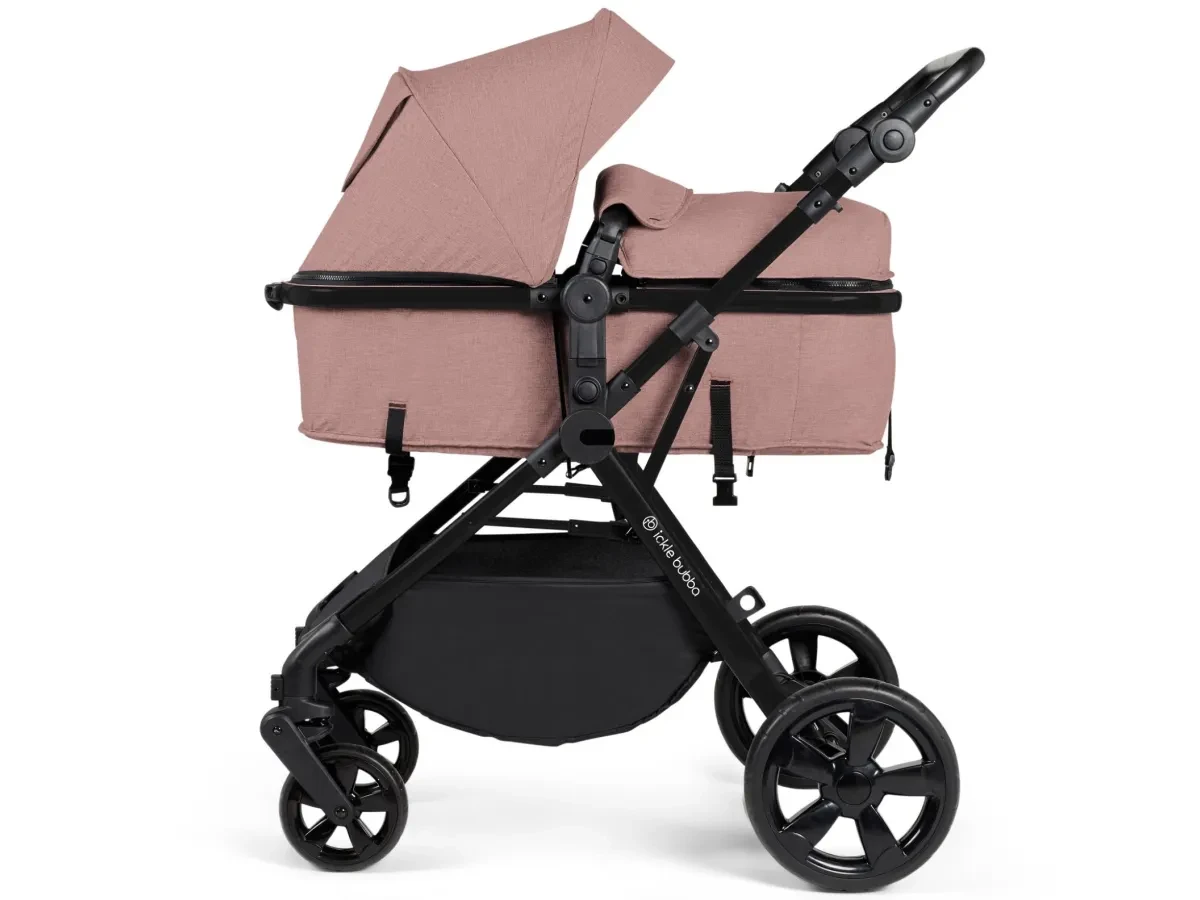 ** Stock Clearance** Ickle Bubba Comet 2 in 1 Pushchair - Black/ dusky Pink/ Black   