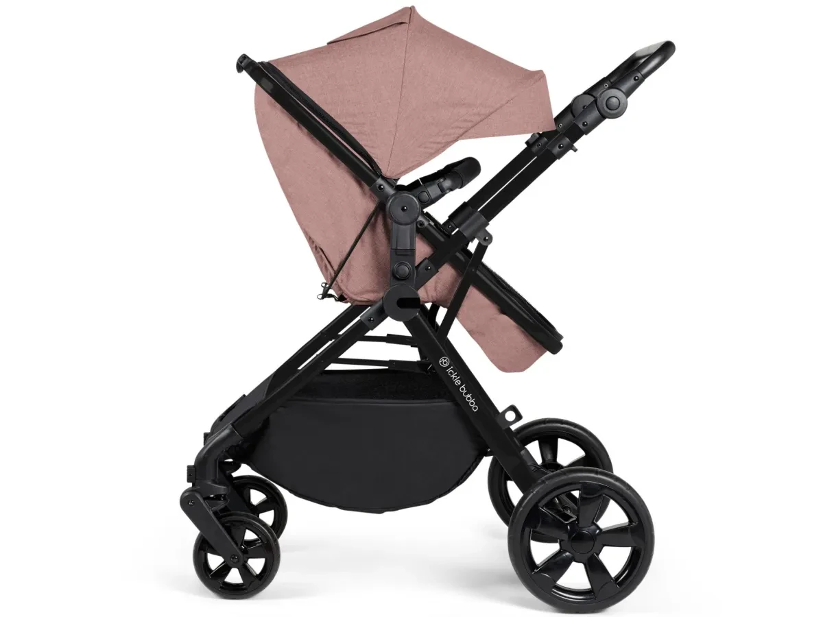 ** Stock Clearance** Ickle Bubba Comet 2 in 1 Pushchair - Black/ dusky Pink/ Black   