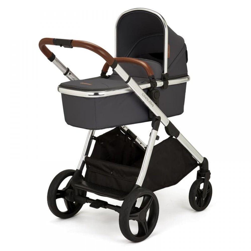 Ickle Bubba Eclipse 2 In 1 Carrycot & Pushchair - Chrome / Graphite Grey / Tan -  | For Your Little One