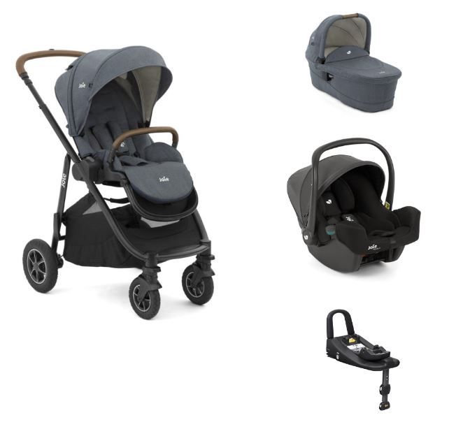 Joie Versatrax On The Go Bundle Travel System - Lagoon   