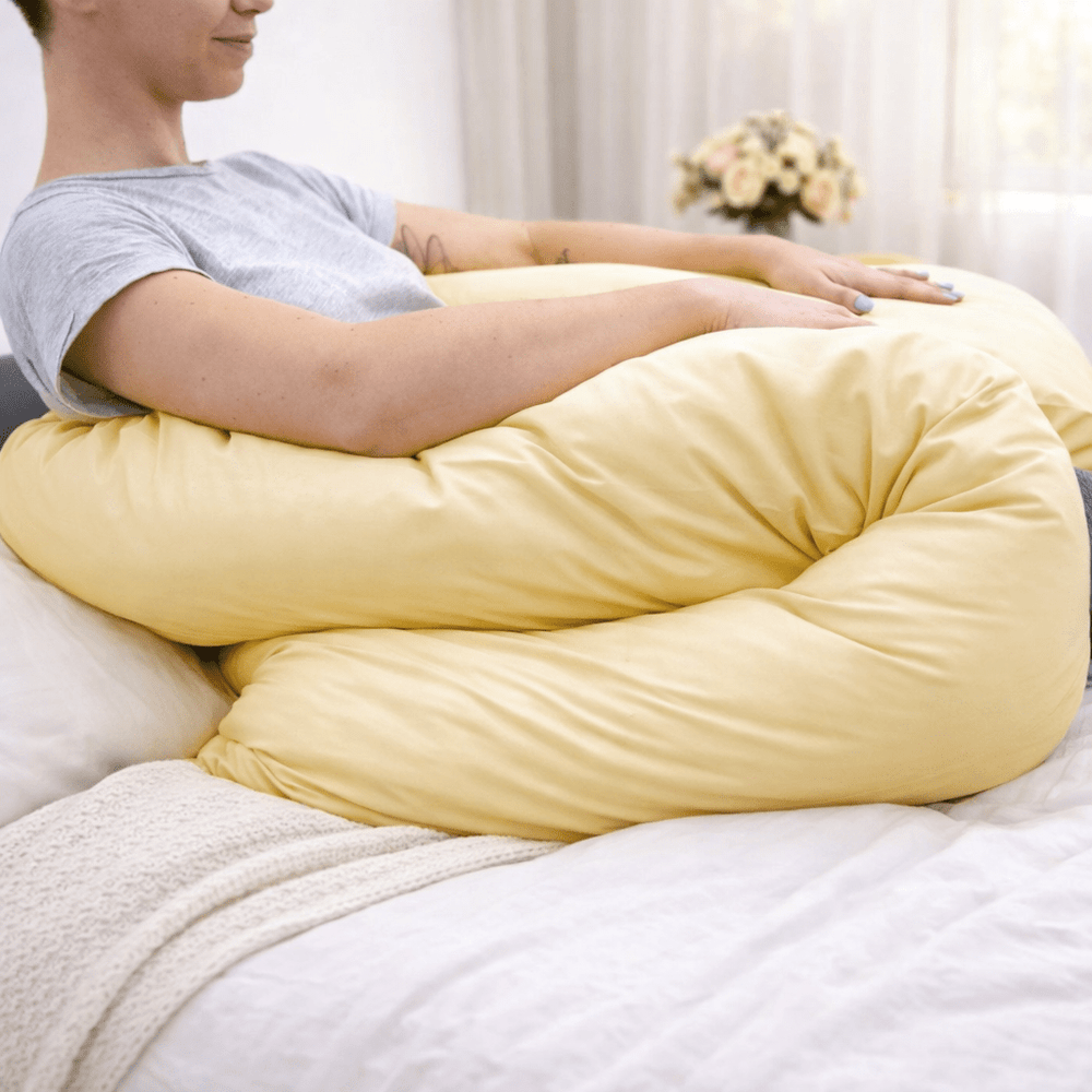 Maternity Pillow And Case 12 Ft - Buttercup Cream - For Your Little One