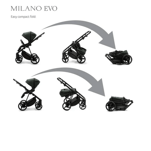 Mee - Go 3 in 1 Plus Milano Evo 3 in 1 Plus Travel System - Abstract Black - For Your Little One