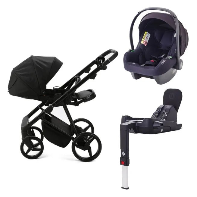 Mee - Go 3 in 1 Plus Milano Travel System Quantum Special Edition Collection - Carbon Black - For Your Little One