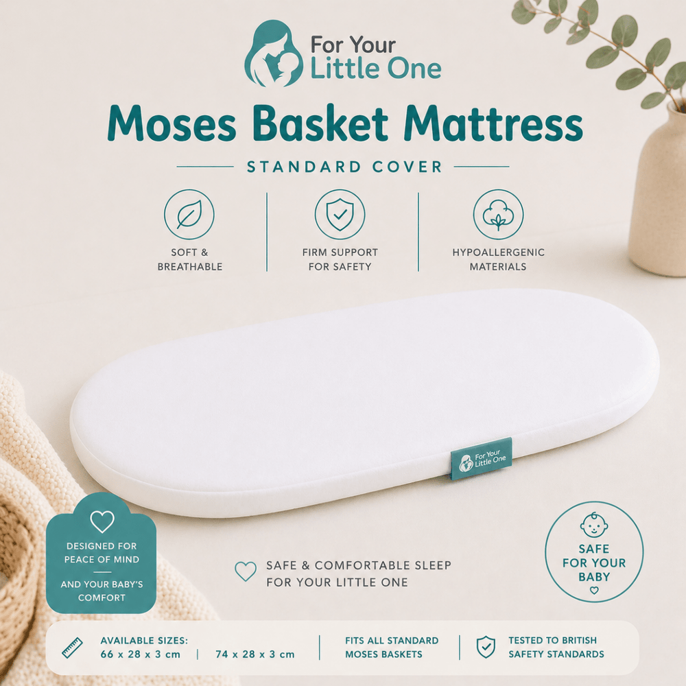 Moses Basket Mattress 66 x 28 x 3 cm - For Your Little One