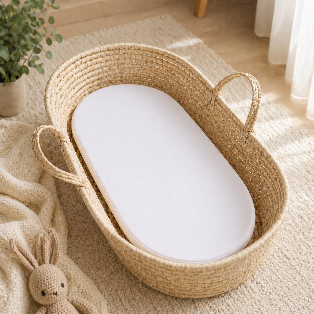 Moses Basket Mattress 66 x 28 x 3 cm