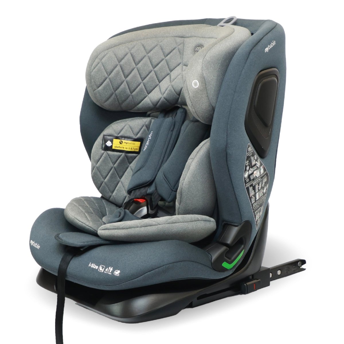 My Babiie i - Size Second Stage Car Seat (76 - 150cm) - Slate Blue - For Your Little One