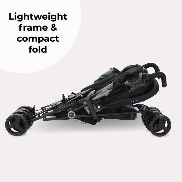 My Babiie MB02 Plus Lightweight Stroller - Black and Grey - For Your Little One