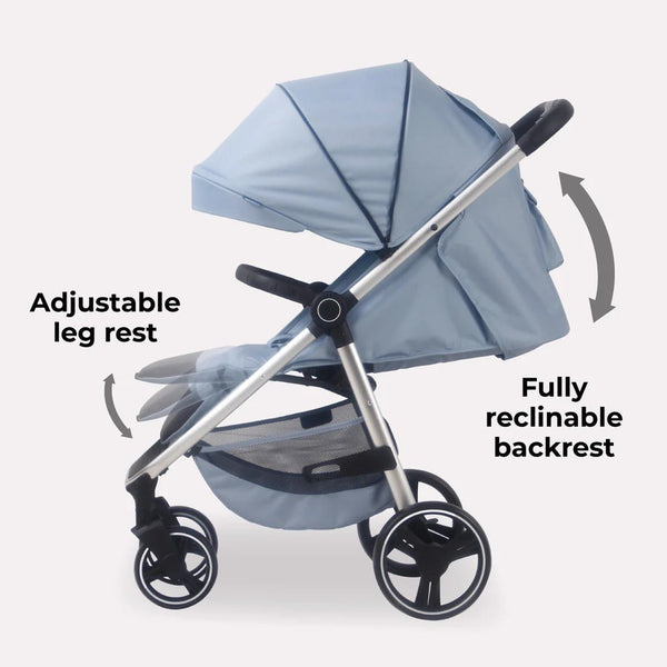 My Babiie MB160 Plus Pushchair - Blue Plaid - For Your Little One