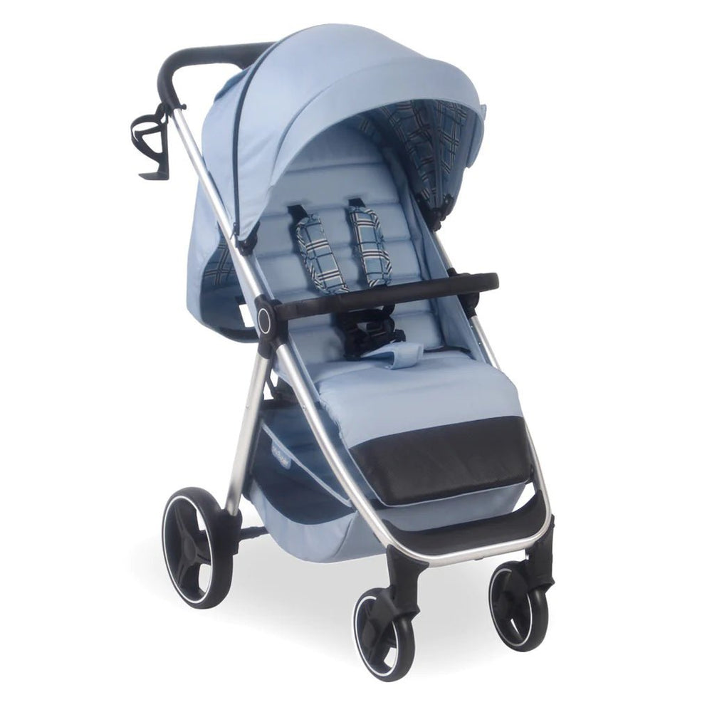My Babiie MB160 Plus Pushchair - Blue Plaid - For Your Little One