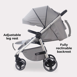 My Babiie MB160 Plus Pushchair - Grey Tropical - For Your Little One