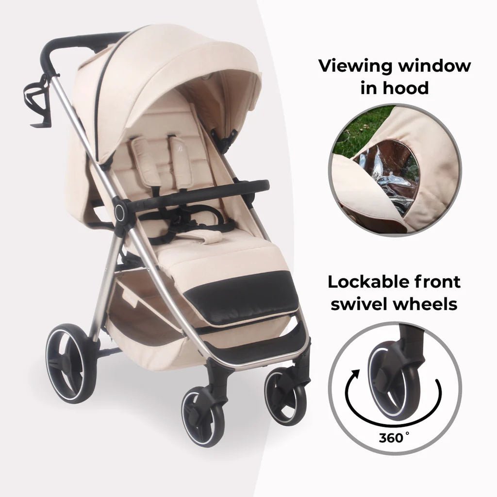 My Babiie MB160 Plus Pushchair - Oatmeal - For Your Little One