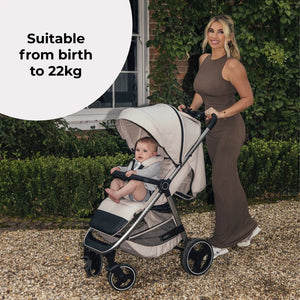 My Babiie MB160 Plus Pushchair - Oatmeal - For Your Little One