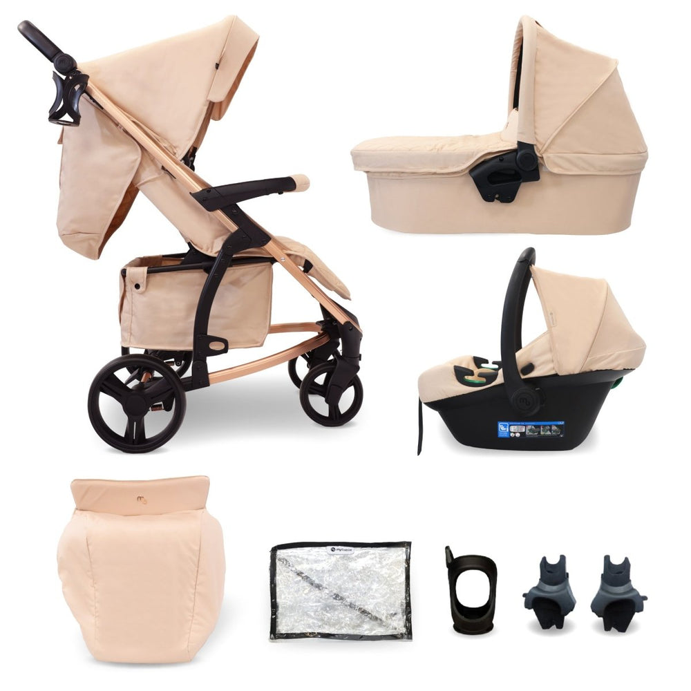 My Babiie MB200i 3 - in - 1 Travel System - Billie Faiers Blush - For Your Little One