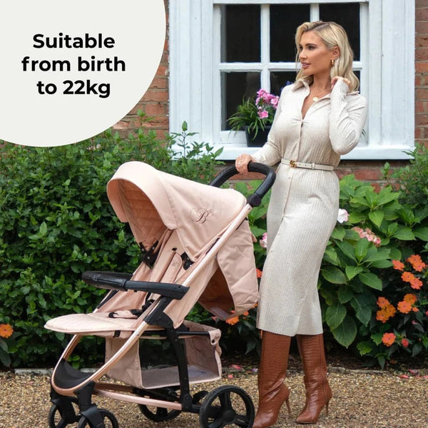 My Babiie MB200i 3 - in - 1 Travel System - Billie Faiers Blush - For Your Little One
