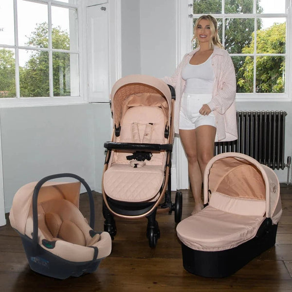 My Babiie MB200i 3 - in - 1 Travel System - Billie Faiers Blush - For Your Little One