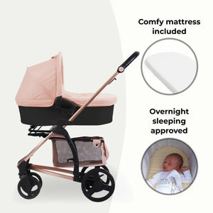 My Babiie MB200i 3 - in - 1 Travel System - Billie Faiers Blush - For Your Little One