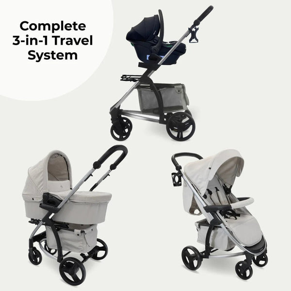 My Babiie MB200i 3 - in - 1 Travel System - Billie Faiers Oatmeal - For Your Little One