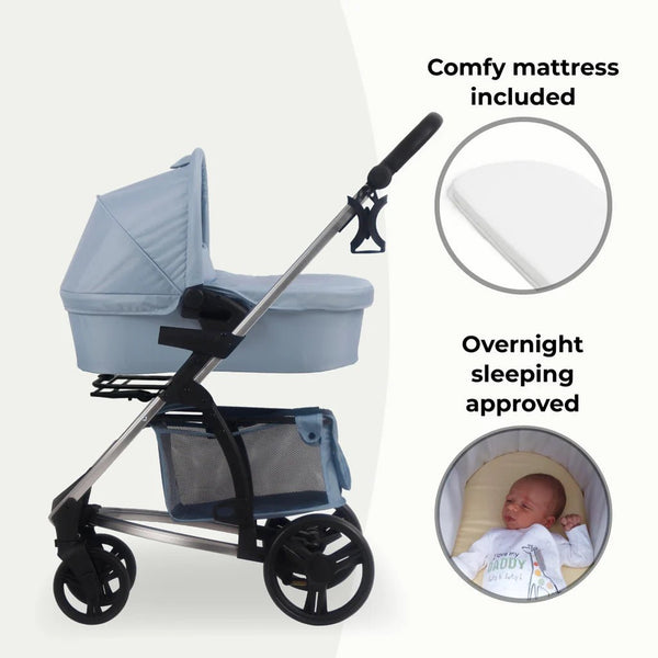 My Babiie MB200i 3 - in - 1 Travel System - Dani Dyer Blue Plaid - For Your Little One