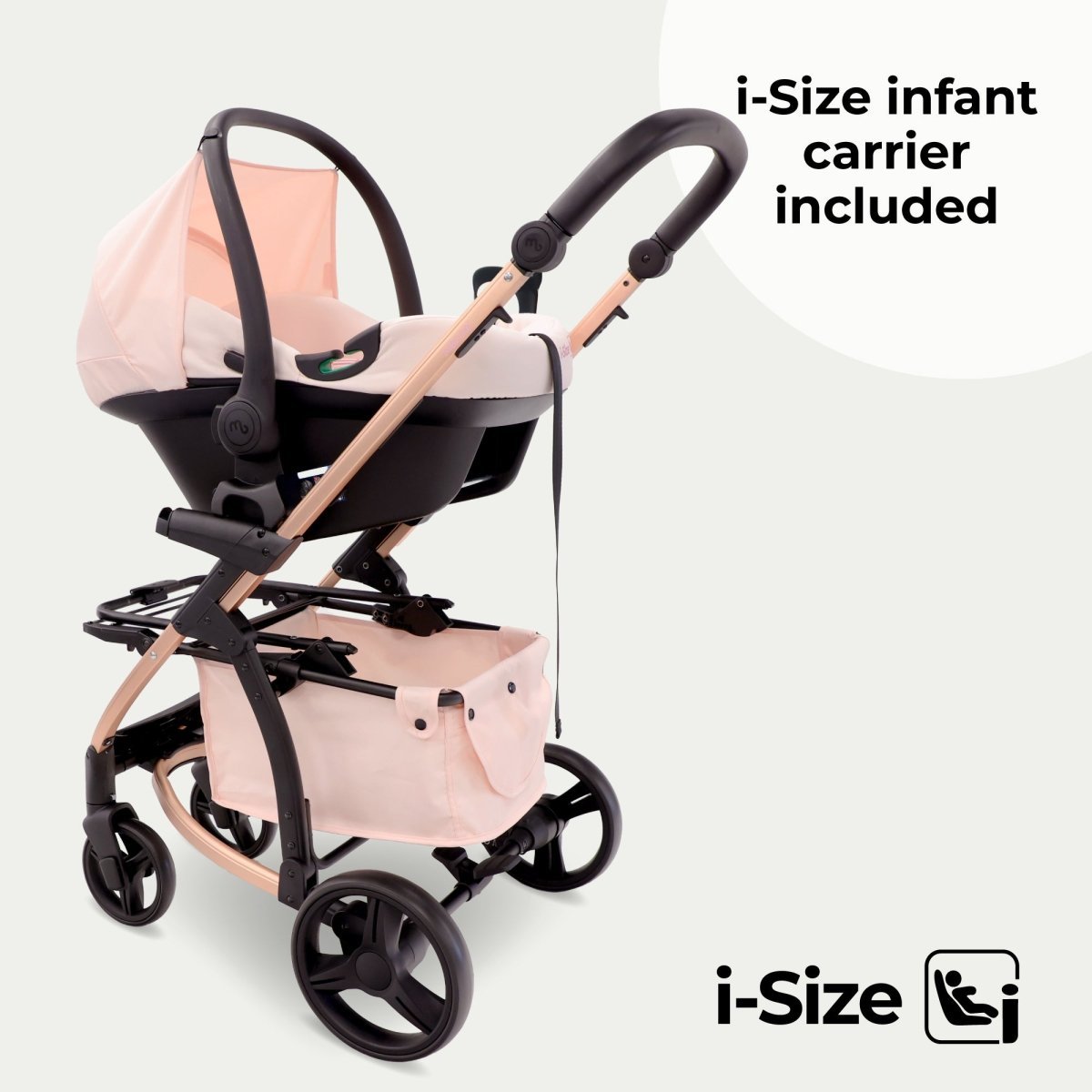 My Babiie MB200i 3 - in - 1 Travel System - Pink Plaid - For Your Little One