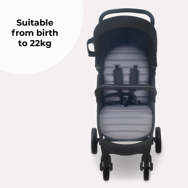 My Babiie MB30 Plus Pushchair - Black / Grey - For Your Little One
