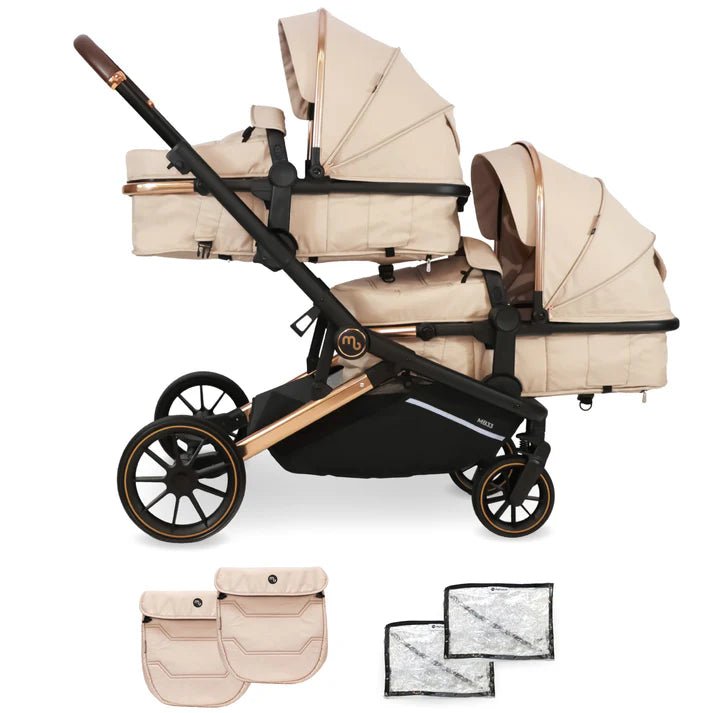 My Babiie MB33 Tandem Double Pushchair - Giraffe - For Your Little One
