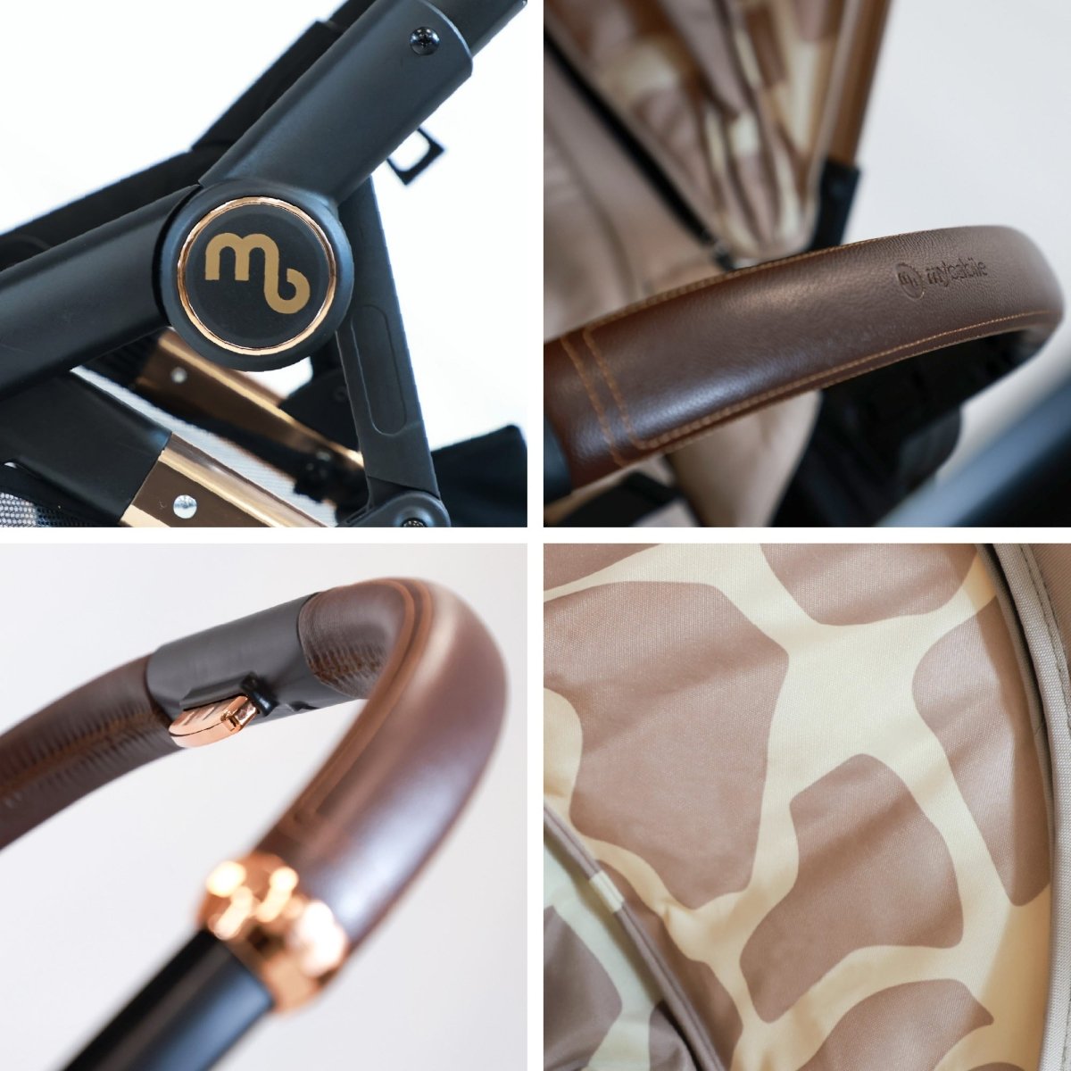 My Babiie MB33 Tandem Double Travel System 2x Car Seats / 2x Bases - Giraffe - For Your Little One