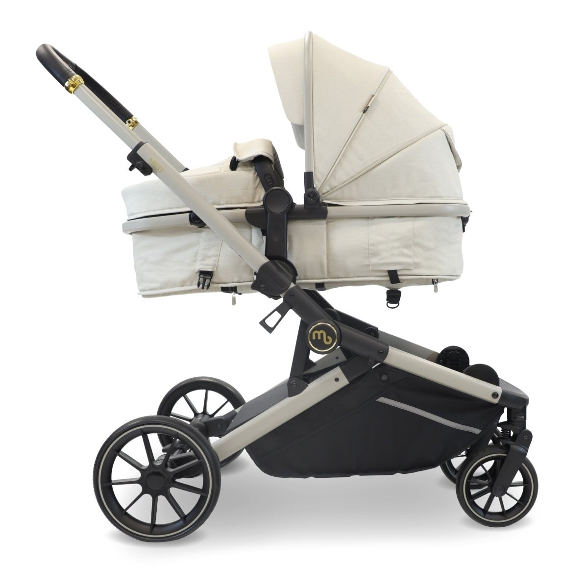 My Babiie MB33 Tandem Double Travel System 2x Car Seats / 2x Bases - Ivory - For Your Little One