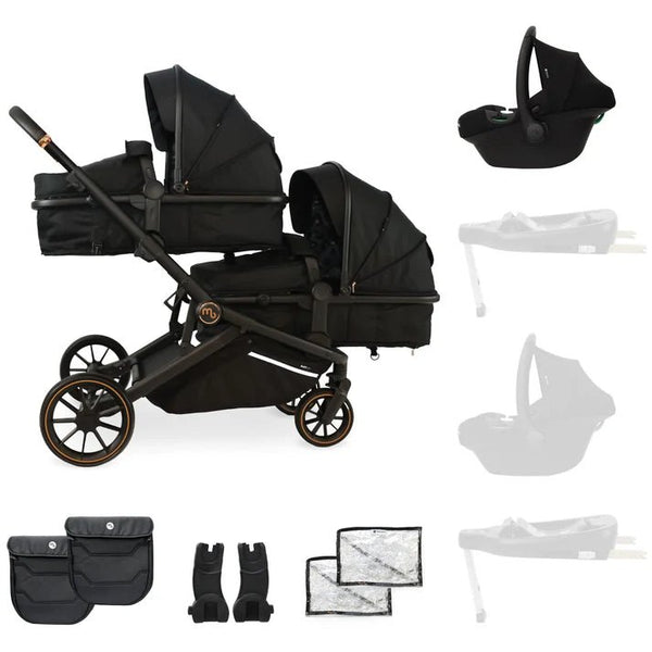 My Babiie MB33 Tandem Double Travel System - Black Leopard - For Your Little One