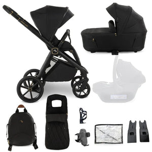 My Babiie MB450 LUXE 2 - in - 1 Pushchair & Carrycot - Black - For Your Little One
