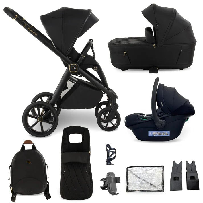 My Babiie MB450 LUXE 3 - in - 1 Travel System - Black - For Your Little One