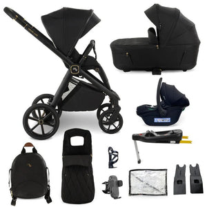My Babiie MB450 LUXE 3 - in - 1 Travel System with Base - Black - For Your Little One