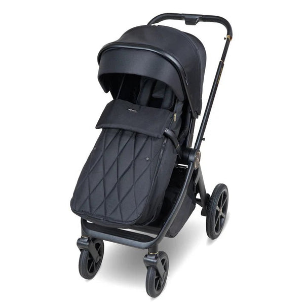 My Babiie MB450 LUXE 3 - in - 1 Travel System with Rotating Car Seat + Base - Black - For Your Little One